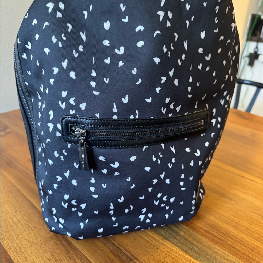Baby K’tan Stylish Black and White Heart Pattern Backpack diaper bag